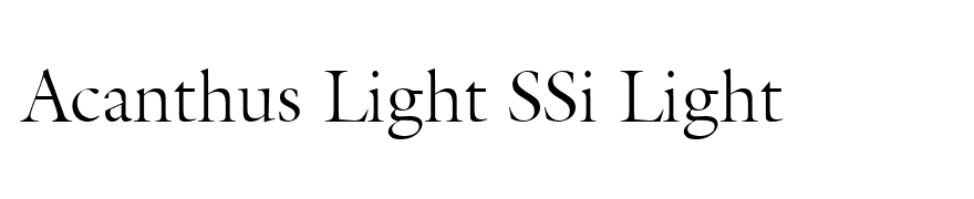 Acanthus Light SSi Light