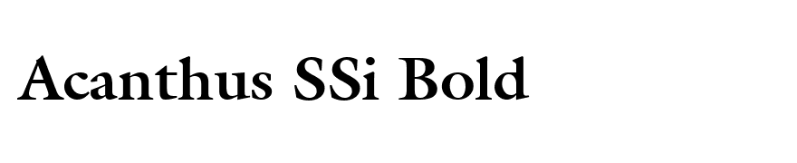Acanthus SSi Bold