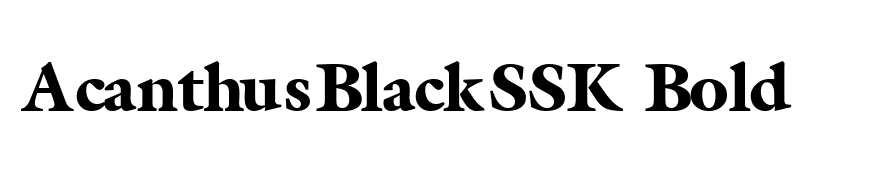 AcanthusBlackSSK Bold