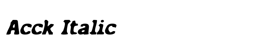 Acck Italic