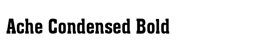 Ache Condensed Bold
