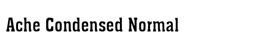 Ache Condensed Normal