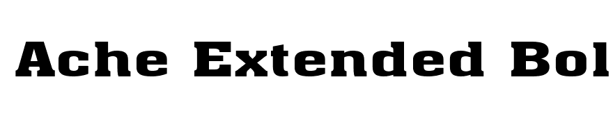 Ache Extended Bold