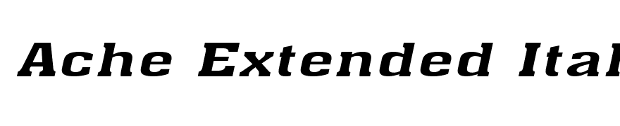 Ache Extended Italic