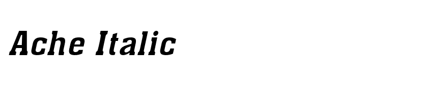 Ache Italic