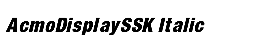 AcmoDisplaySSK Italic