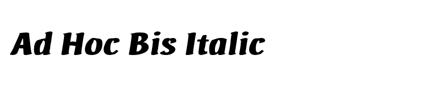 Ad Hoc Bis Italic
