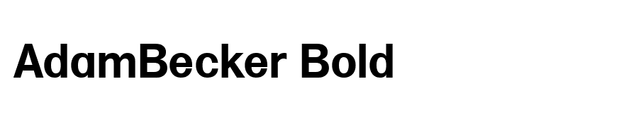AdamBecker Bold