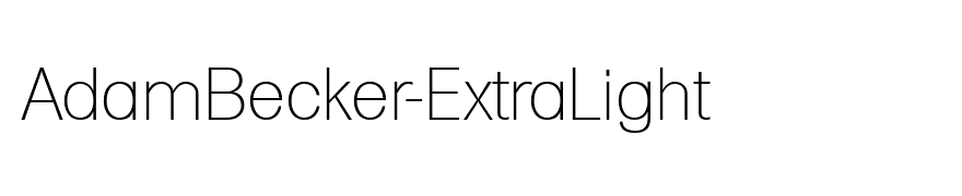 AdamBecker-ExtraLight