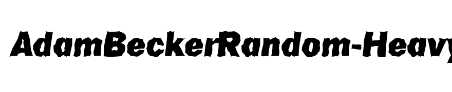 AdamBeckerRandom-Heavy-Italic