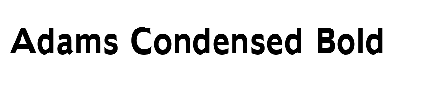 Adams Condensed Bold