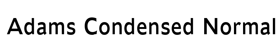 Adams Condensed Normal