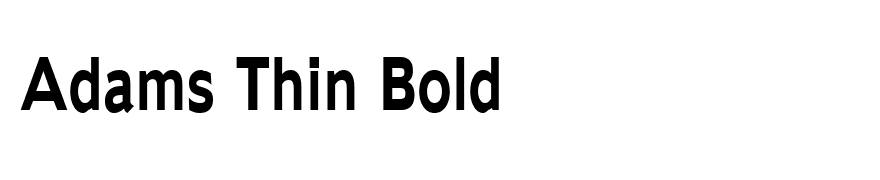 Adams Thin Bold