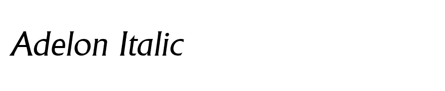 Adelon Italic