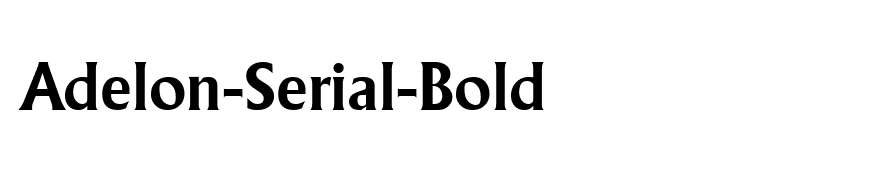 Adelon-Serial-Bold