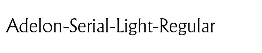 Adelon-Serial-Light-Regular