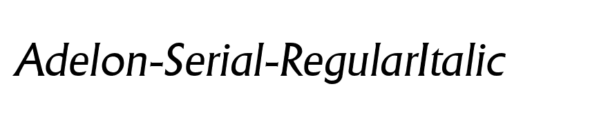 Adelon-Serial-RegularItalic