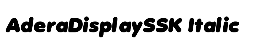 AderaDisplaySSK Italic
