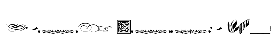 Adobe Wood Type Ornaments Two