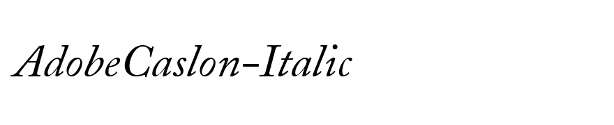 AdobeCaslon-Italic