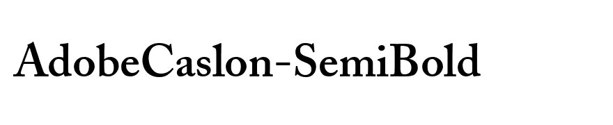 AdobeCaslon-SemiBold