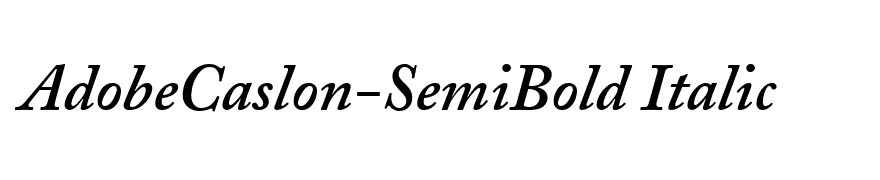 AdobeCaslon-SemiBold Italic