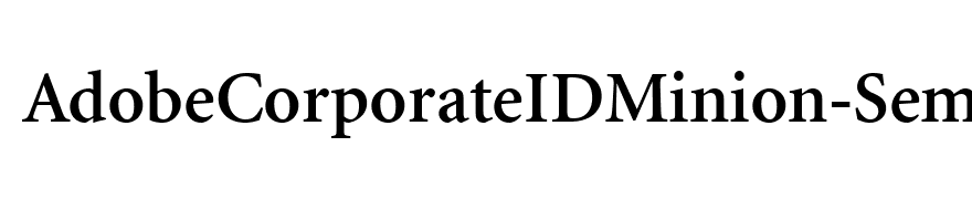 AdobeCorporateIDMinion-SemiBold