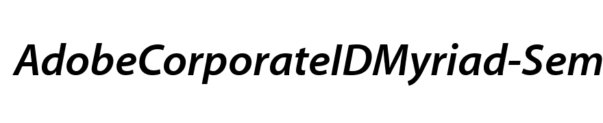 AdobeCorporateIDMyriad-SemiBold Italic
