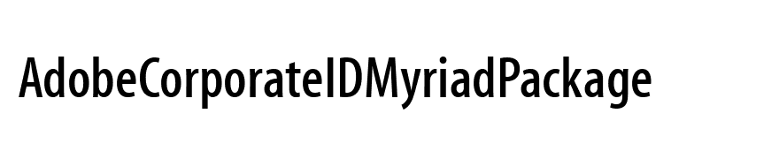 AdobeCorporateIDMyriadPackage