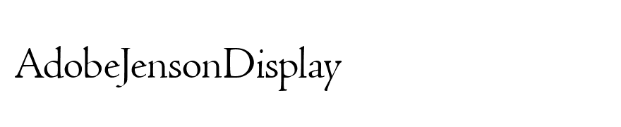 AdobeJensonDisplay
