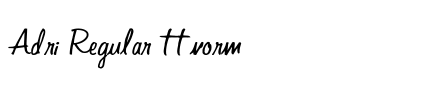 Adri Regular ttnorm