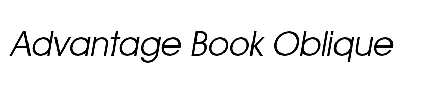 Advantage Book Oblique