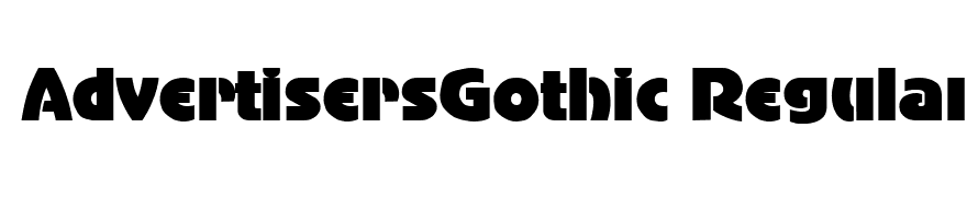AdvertisersGothic Regular DB