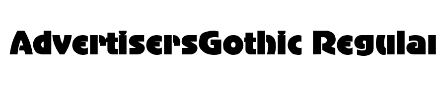 AdvertisersGothic Regular
