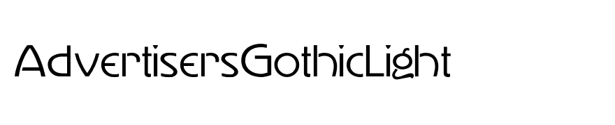 AdvertisersGothicLight
