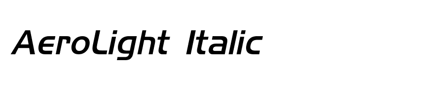AeroLight Italic