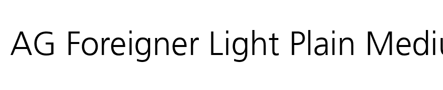 AG Foreigner Light Plain Medium