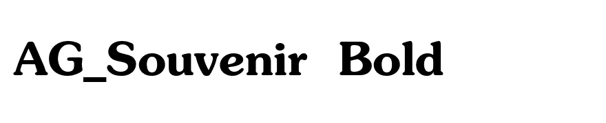 AG_Souvenir Bold