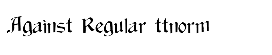 Against Regular ttnorm