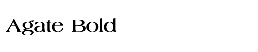 Agate Bold