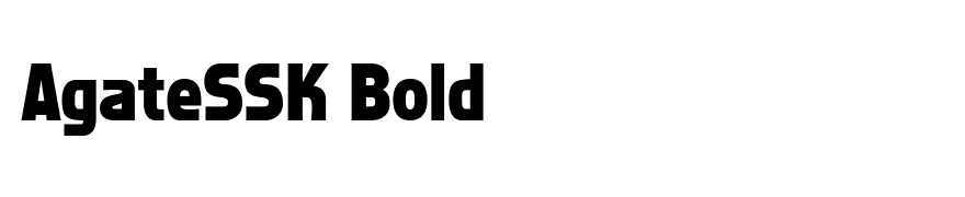 AgateSSK Bold