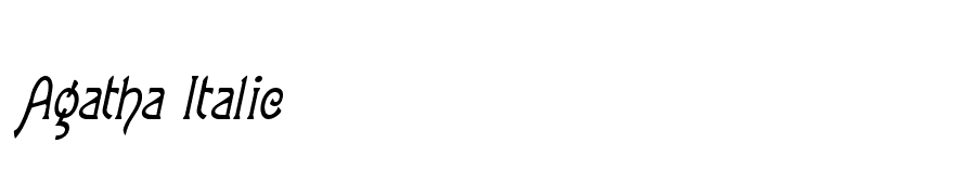 Agatha Italic