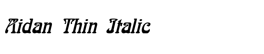 Aidan Thin Italic