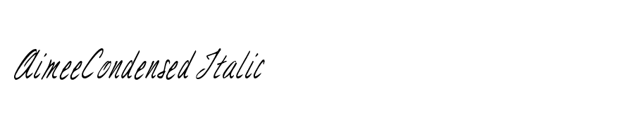 AimeeCondensed Italic