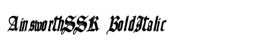 AinsworthSSK BoldItalic