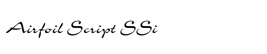 Airfoil Script SSi