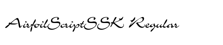 AirfoilScriptSSK Regular