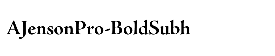 AJensonPro-BoldSubh