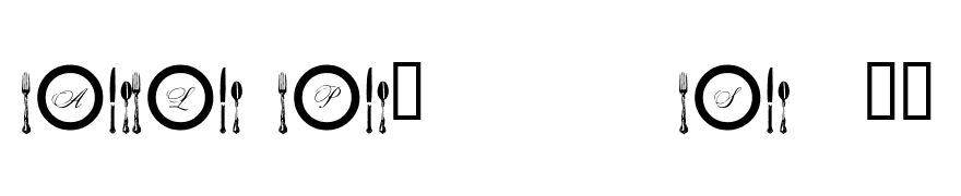 AL Place Settings Letters