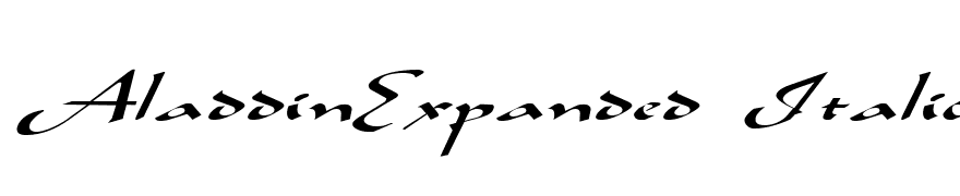 AladdinExpanded Italic